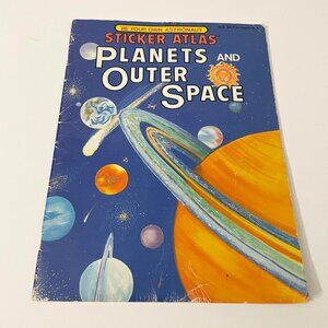 1991 Sticker Atlas Be Your own Astronaut Planets And Outer Space Book